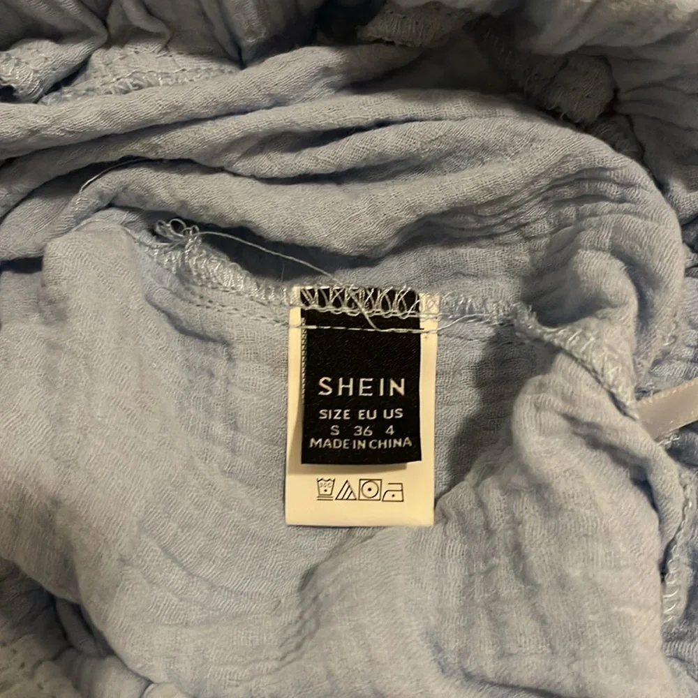 Shein baby blue matching set Small #84 NWOT